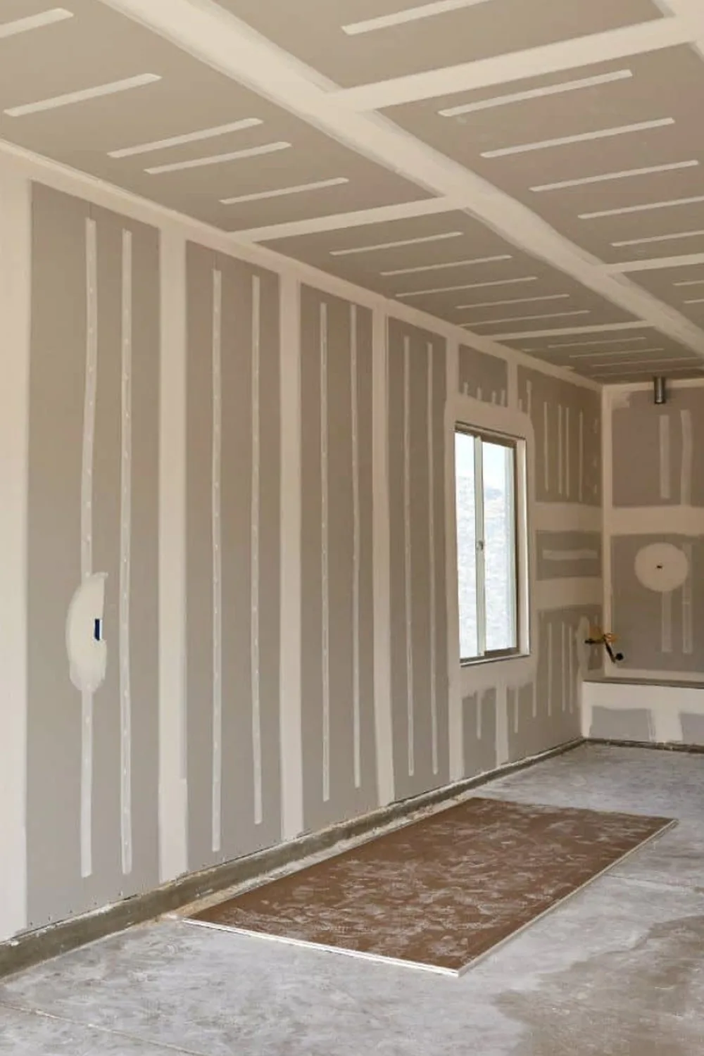 Drywall seams taped and coated — Yankee Carpenter, Marietta GA